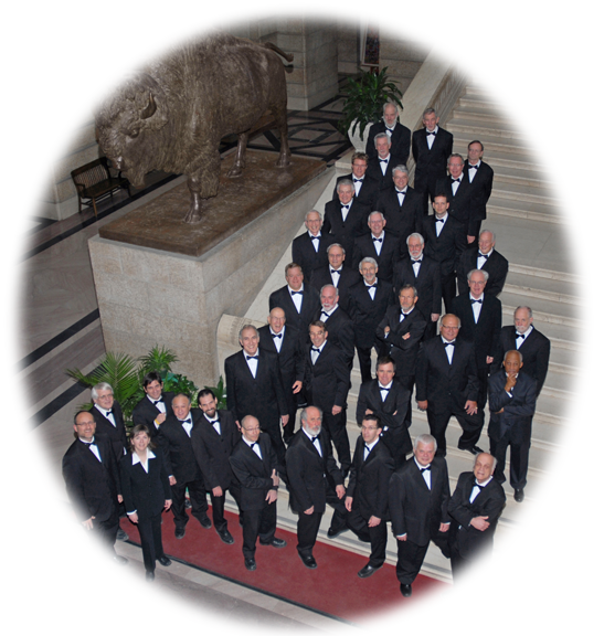 Chorus photo in 2010 at the Manitoba Legislative building